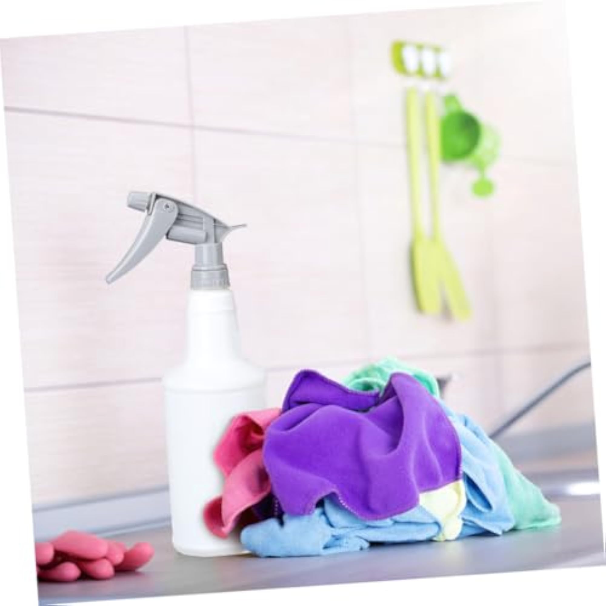 2Pcs Plastic Car Bottles Leak Mist Sprayers with Adjustable Nozzle