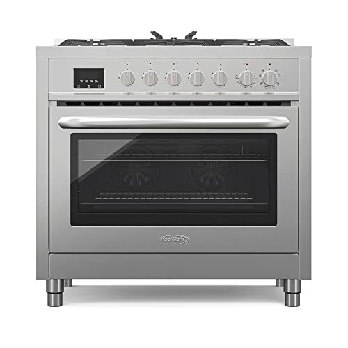 Koolmore 36 Inch Dual-Fuel Range Cooktop Stove With Freestanding Legs, Convection Cooking, And Large Capacity Stainless Steel Oven, Supports Ng Or Lg, 4.3 Cu. Ft. (Km-Fr36Df-Ss) #TOP1