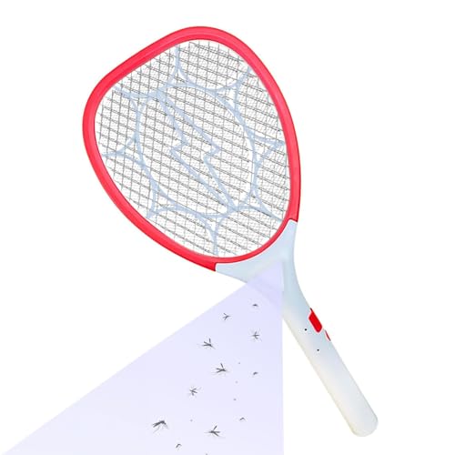 Mr. Right Mosquito Bat (CE Certified) Mosquito Racket Rechargeable with Bright LED | Made in India with 6 Months Warranty (Red)