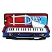 Swan Mouth Organ Piano 32 Keys For Beginners Students Adult Teaching Professional Mouth Wind Piano Keyboard Instruments (blue)