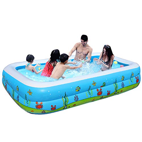 T-XYD Piscinas para bebés para Jardines Piscinas para Perros y niños Piscina de baño con Bomba Inflable,C