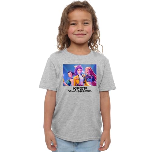 K-Pop Demon Hunters Heroic Huntrix Huntr/X Kids T Shirt, White