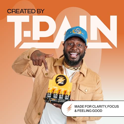 Image of Nappy Boy Dranks Good Game by T-Pain Energy Shot, 2oz (12 Pack), Sugar-Free, Zero Calorie Focus Drink with 200mg Caffeine and B-Vitamins (B3, B6, B12) - Clean, No-Crash Energy Boost, Orange Vanilla Vortex