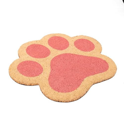 Fisura, Doormat house entrance cat paw print, cat doormat made of coconut fiber with PVC anti-slip backing - Image 4