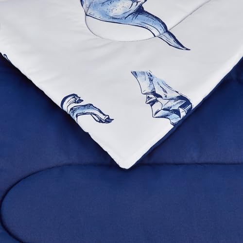 Image of Amazon Basics 2-Piece Soft Microfiber Kid's Comforter and Pillow Sham Set, Twin, Dinosaurs, Animal Print