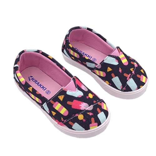 krakki Glitter Multi Color Print Shoes Baby Girls-picture-31