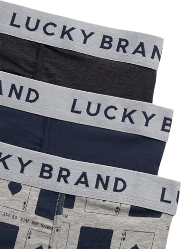 Lucky Brand Mens Boxer Briefs - 3 Pack Soft Cotton Boxers for Men with Functional Fly - Stretch Mens Underwear Boxer Briefs3