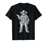 Bold Western Black Bear and Cowboy Art
