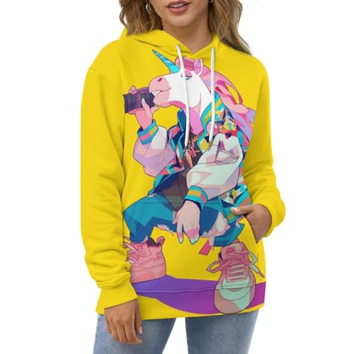Sweat à capuche licorne cool pour vos soirées cocooning en taille S