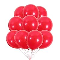 30PCS Red Birthday Party Balloons Decoration Pack, 12inch Latex Balloons for Birthday Baby Shower Wedding Events Bright Decoration DIY Garlands Celebrations Party Supplies