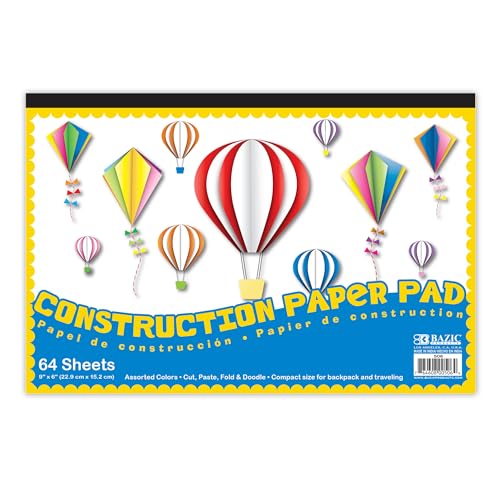 BAZIC Mini Construction Paper Pad 64 Sheet 6