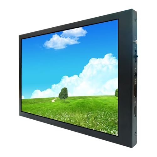 Image of VSDISPLAY 8'' Portable LCD Monitor 1280x800 Resolution with Mini H /D Input | Supports Image 180 Rotate Mirror Display,Tempered Glass Protection, Lightweight with Bracket