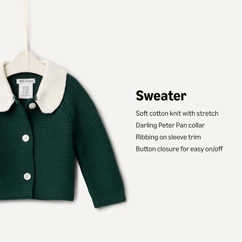 Image of Amazon Essentials x Sofia Grainge Unisex Toddlers and Babies' Peter Pan Collar Sweater Jacket