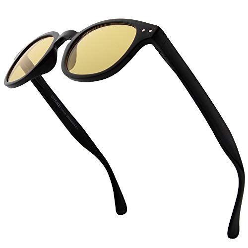 VITENZI Night Vision Glasses for Men and Women Anti Glare Safety for Night Day Driving HD Yellow Tinted Sunglasses Lucca
