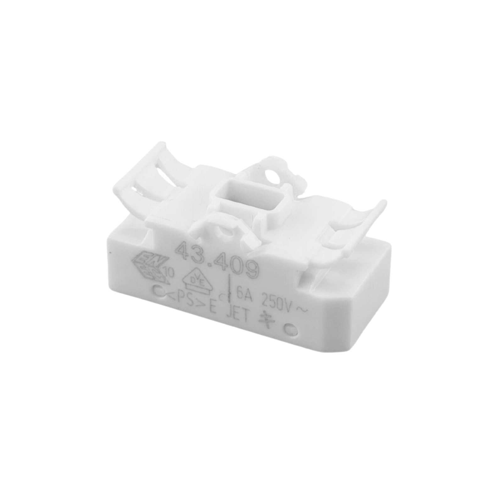 Interruptor basculante BJB 43.409 1 pieza Interruptor de palanca redonda ON/OFF Iluminación empotrada PVC Interruptor empotrado para lámparas Interruptor de repuesto Pieza de repuesto pequeña Blanco
