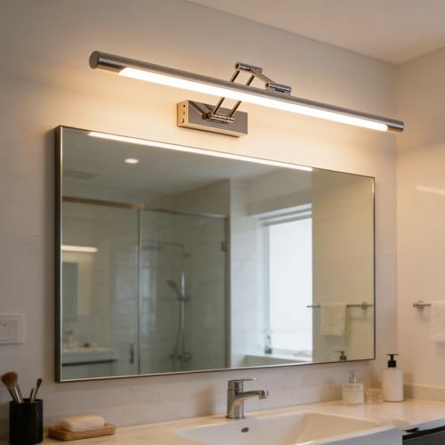 Lámpara de pared con temperatura ajustable y batería para tocador 6