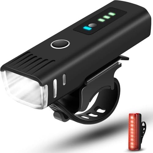 Fahrradlicht Set, Fahrradlicht vorne und Rücklicht für Nachtfahrten, USB...