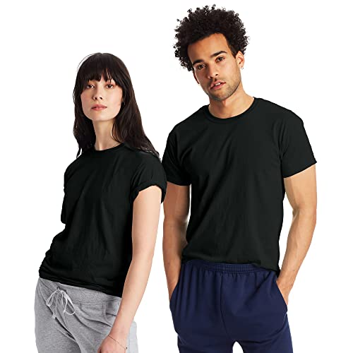 Hanes Men's 2 Pack X-Temp Performance T-Shirt, Black, Large #5