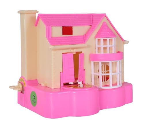Image of Puppy House Dog Coin Stealing Piggy Bank for Kids - Adorable and Durable Money Bank | Educational, Fun, and Safe Collecting Toy for Children for Birthdays and Holidays - Pink