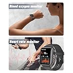 GRV Smart Watch for iOS and Android Phones (Answer/Make Calls), Watches for Men Women IP68 Waterproof Smartwatch Fitness Tracker Watch with Heart Rate/Sleep Monitor Steps Calories Counter (Black) - Image 4