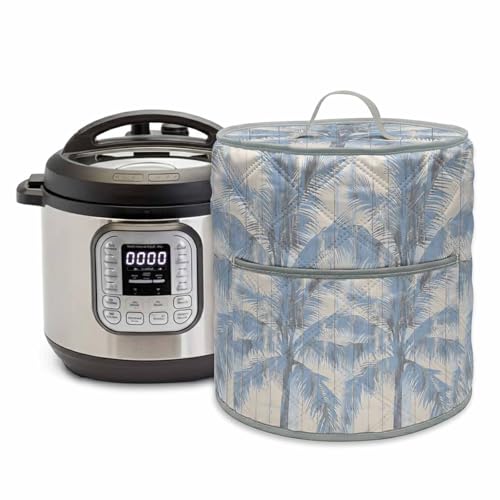 Summer Spray Paint Pressure Cooker Cover Blue Coconut Tree