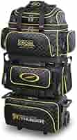 STORM ROLLING THUNDER ボウリングバッグ 黒 ゴールド Storm 3 Ball Rolling Thunder Black Gold Bowling Bag + FREE