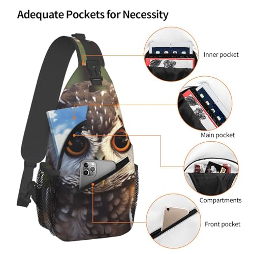 Bolso Cruzado de Pecho para Hombre Negro miniatura 4