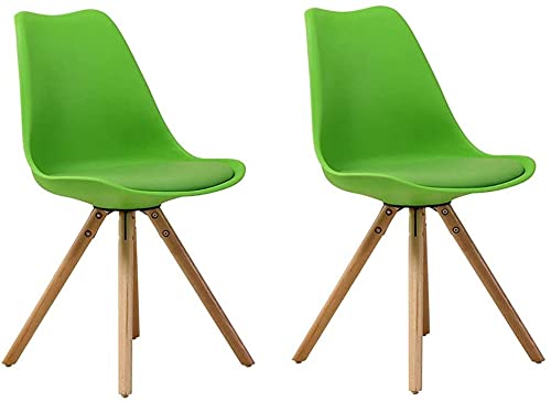 Chaises de salle a manger lot de 2 avec pieds bois massif de cuisine