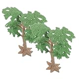 LIFKOME 2 Stück Teiliges Miniatur Landschaftsbäume Modell Realistische Kunststoff Kiefern und Zypressen Grüne Gartendeko für Sandtisch Modellbau und Büro Dekoration