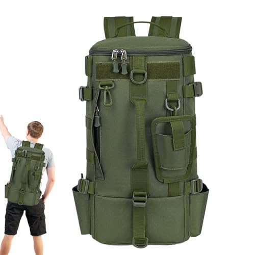 Generisch Olivgrüner Angelrucksack mit Rutenhalter