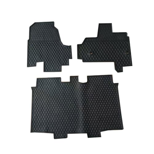 Lwope ホンダ N-BOX JF5 JF6 JOY フロアマット エヌボックス 3代目 カスタム ジョイ 2023年10月～現行 カーマット 運転席&助手席&2列目用 柔らかい ラテックス素材 高い耐寒性 滑り止め 汚れ防止 防水 防塵 車種専用設計 取付簡単 保護パーツ カー用品 3枚セット