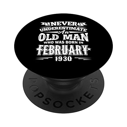 Un viejo hombre que nació en febrero de 1930 regalos de cumpleaños 93 PopSockets PopGrip Intercambiable