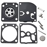 ​​RUURUU​​ Carburetor Rebuild Kit for ZAMA RB-129 C1M-W26, W26A, W26B, W26C, W47 Series