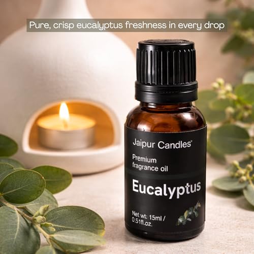 Image of Fragrance Oil | 15 ml | Aroma Oil for Home Fragrance | Best for Aromatherapy | Use in Diffusers, Candles, Air Fresheners (15ML, Eucalyptus)
