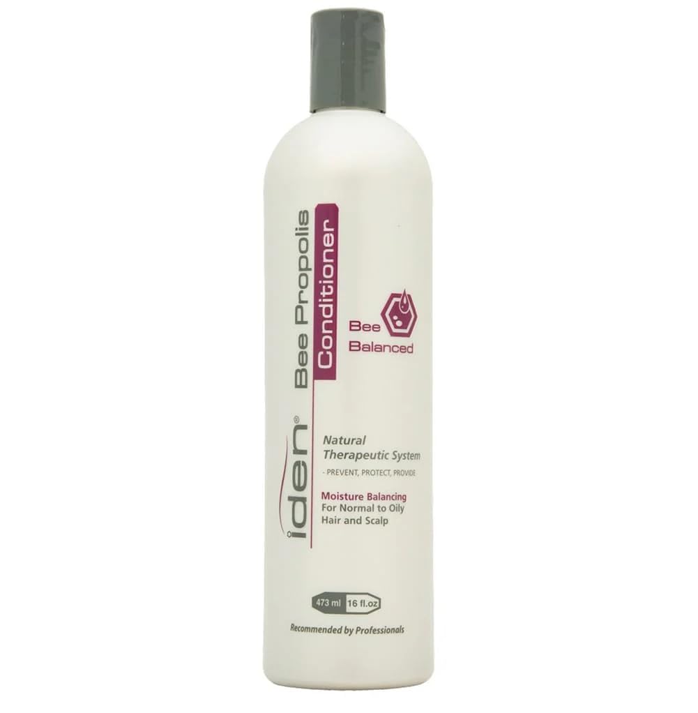 IDEN Bee Propolis Bee Balanced Shampoo, For Normal to Oily Hair, Gently Cleanses Buildup, Jojoba & Apricot Kernel Oils, 32 fl.oz