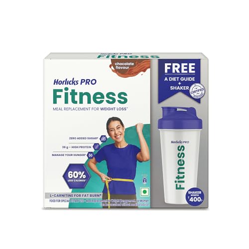 Horlicks PRO Fitness Chocolate 400g BIB, A Meal Replacement for W...