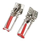 2 morsetti a levetta orizzontali resistenti, in acciaio inossidabile 304, carico 200 kg, r...