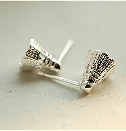 Helen de Lete Lovely Sports Badminton 925 Sterling Silver Earrings - Image 4