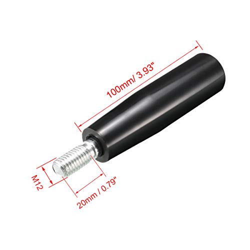 Image of uxcell Revolving Handwheel Machine Handle M12 (1.75mm Pitch) Male Threaded Stem for Milling Machinery