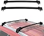 AUXMART Roof Rack Cross Bars for Jeep Compass MK (Old Body Style) 2011 2012 2013 2014 2015 2016, Rooftop Luggage Rack,Cargo Carrier Bars