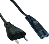 Longitud: 1 M 2 cables de alimentación, enchufe a enchufe europeo 8.