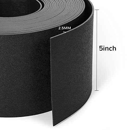 A ANLEOLIFE 60FT Flexible Plastic Landscape Edging Coil, 5" Black Garden Border for Yard, Flower Beds & Pathways, Anti-UV, 18 Stakes for Easy Install by A ANLEOLIFE - Image 4