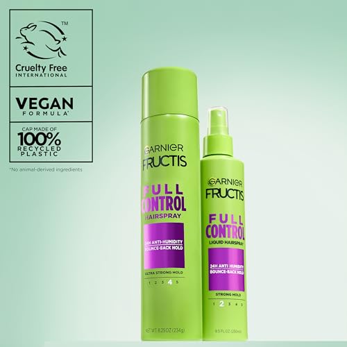 Garnier Fructis Style Full Control Anti-Humidity Hairspray, Non-Aerosol, 8.5 Fl Oz, 1 Count (Packaging May Vary) - image 9