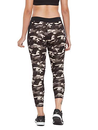 Image of Clovia Women's Activewear Sports Ankle Length Printed Tights