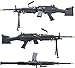 Evike Airsoft - Cybergun FN Licensed M249 Minimi Featherweight Airsoft LMG (Model: M249 E2 / <350 FPS)