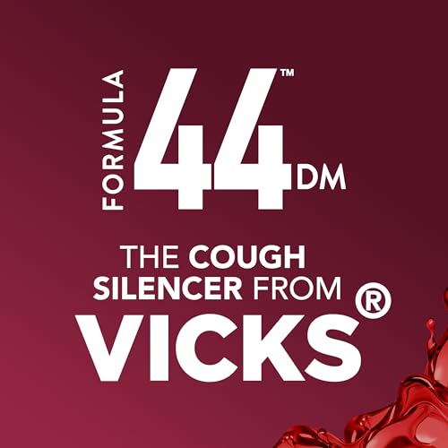 image for Vicks Formula 44 DM Cough Liquid, Over-The-Counter Medicine, Day or Ni