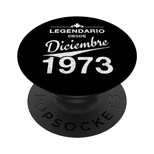50 cumpleaños Nacido en Diciembre de 1973 Vintage 50 años PopSockets PopGrip Intercambiable
