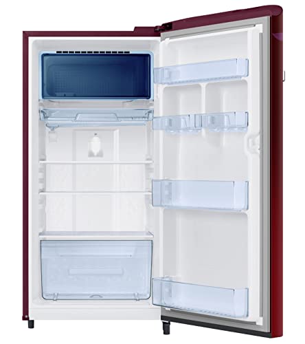 Image of Samsung 189L 5 Star Inverter Direct-Cool Single Door Digi-Touch Refrigerator Appliance (RR21C2E25NJ /HL,Orange Blossom Red)