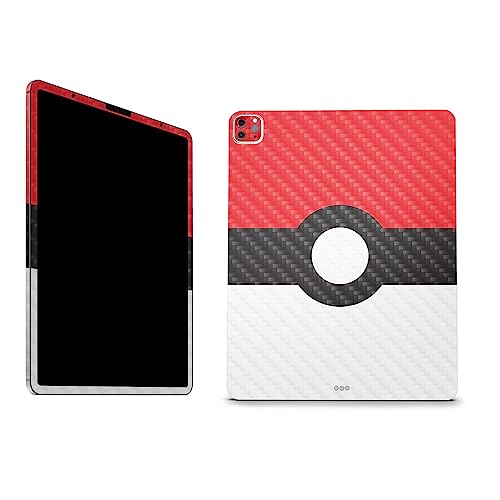 Image of MightySkins Carbon Fiber Skin Compatible with Apple iPad Pro 12.9 inch M2 6th Gen (2022) Full Wrap Kit - Battle Ball | Protective, Durable Textured Carbon Fiber Finish | Easy to Apply | Made in The USA