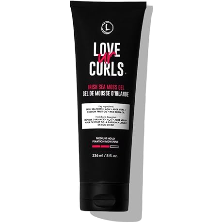 LUS (Love Ur Self) Irish Sea Moss Curl-Activating, Medium-Hold Styling Gel